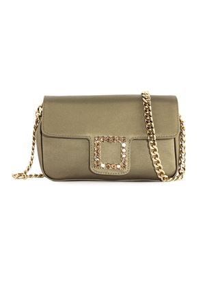 Green satin Lunette shoulder bag ROBERTO FESTA | LUNETTETOPAZ